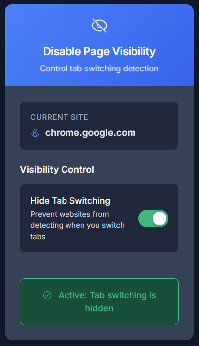 Disable Page Visibility media 2