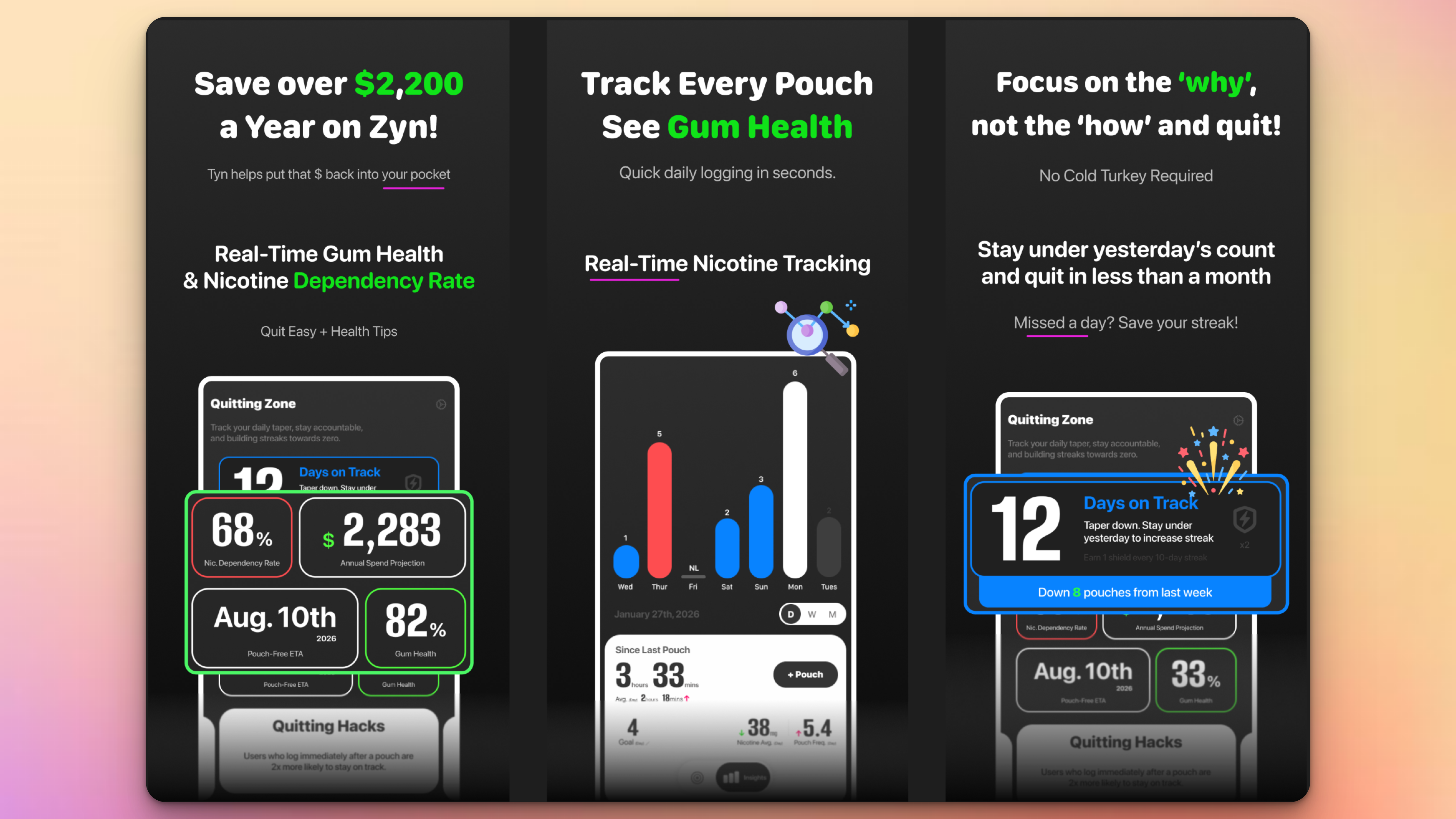 Track & Quit Zyn + Health Tools: Tyn gallery image