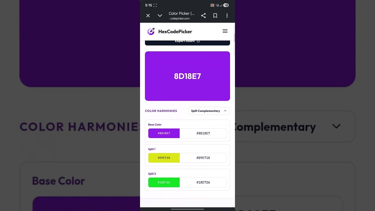 Hex Code Picker gallery image