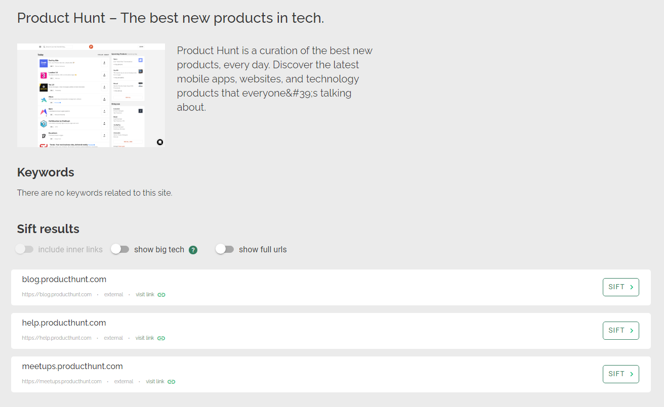 LinkSift.com gallery image