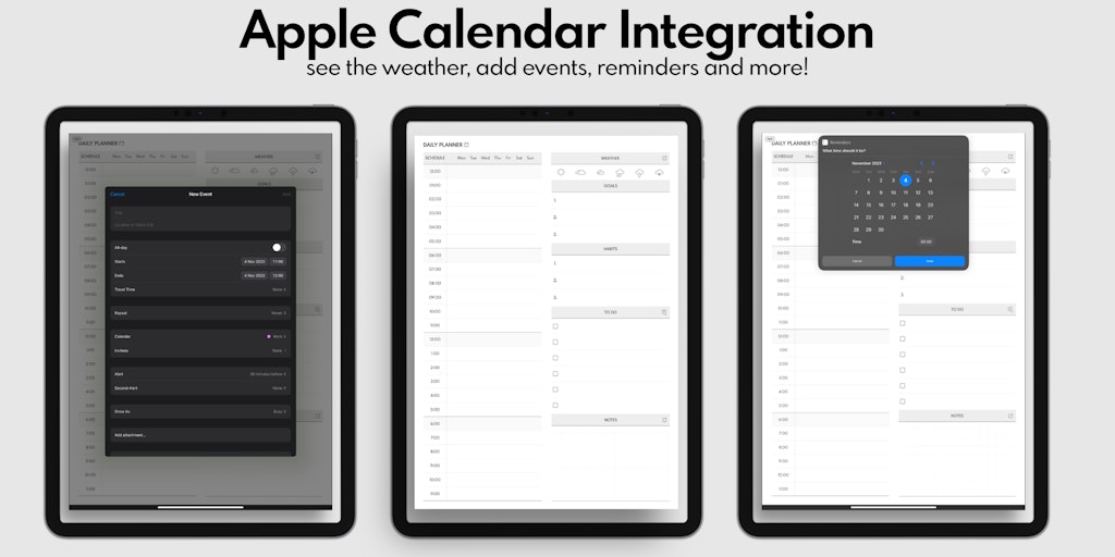 Planner with Apple Calendar Integration Product Information, Latest