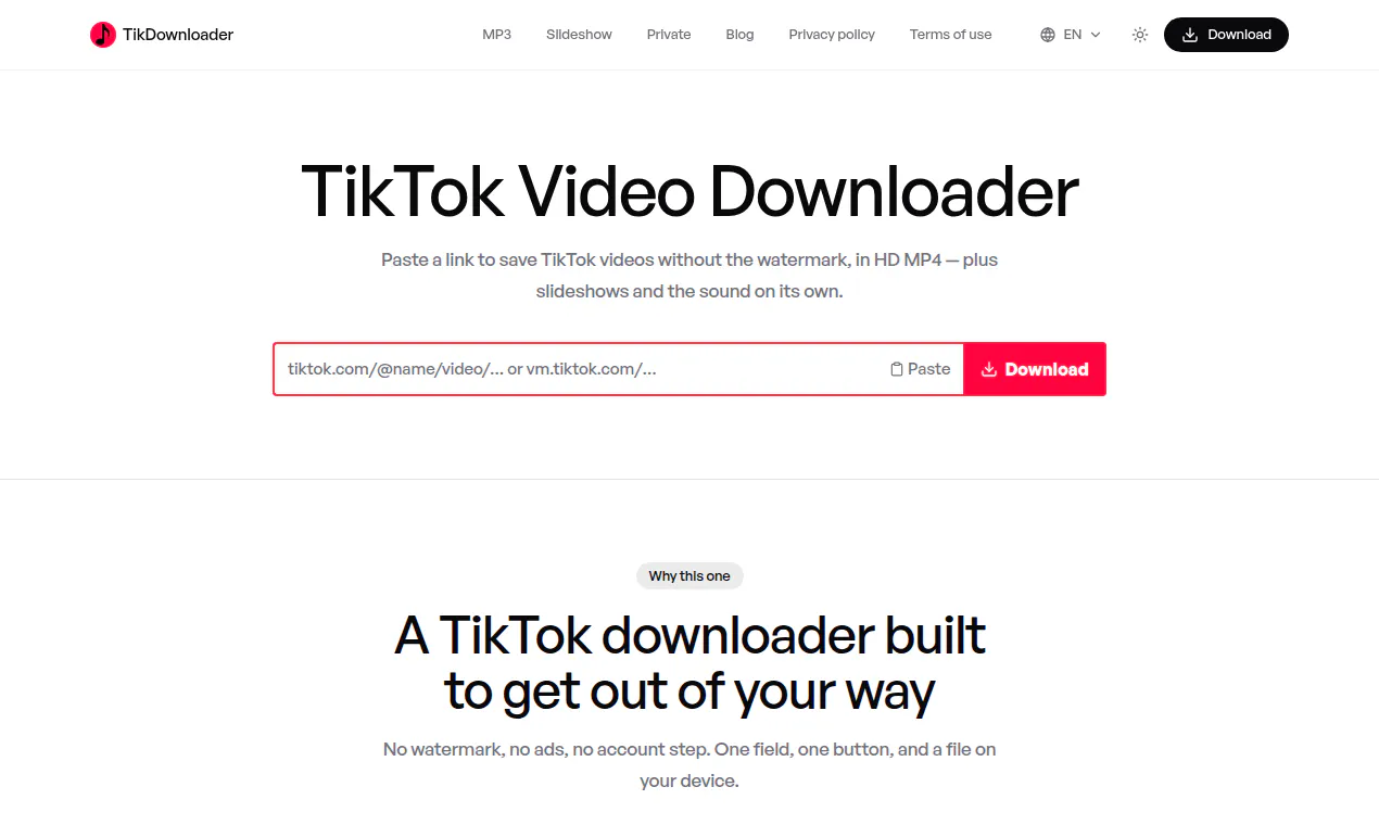 Tiktok Video Download Without Watermark screenshot