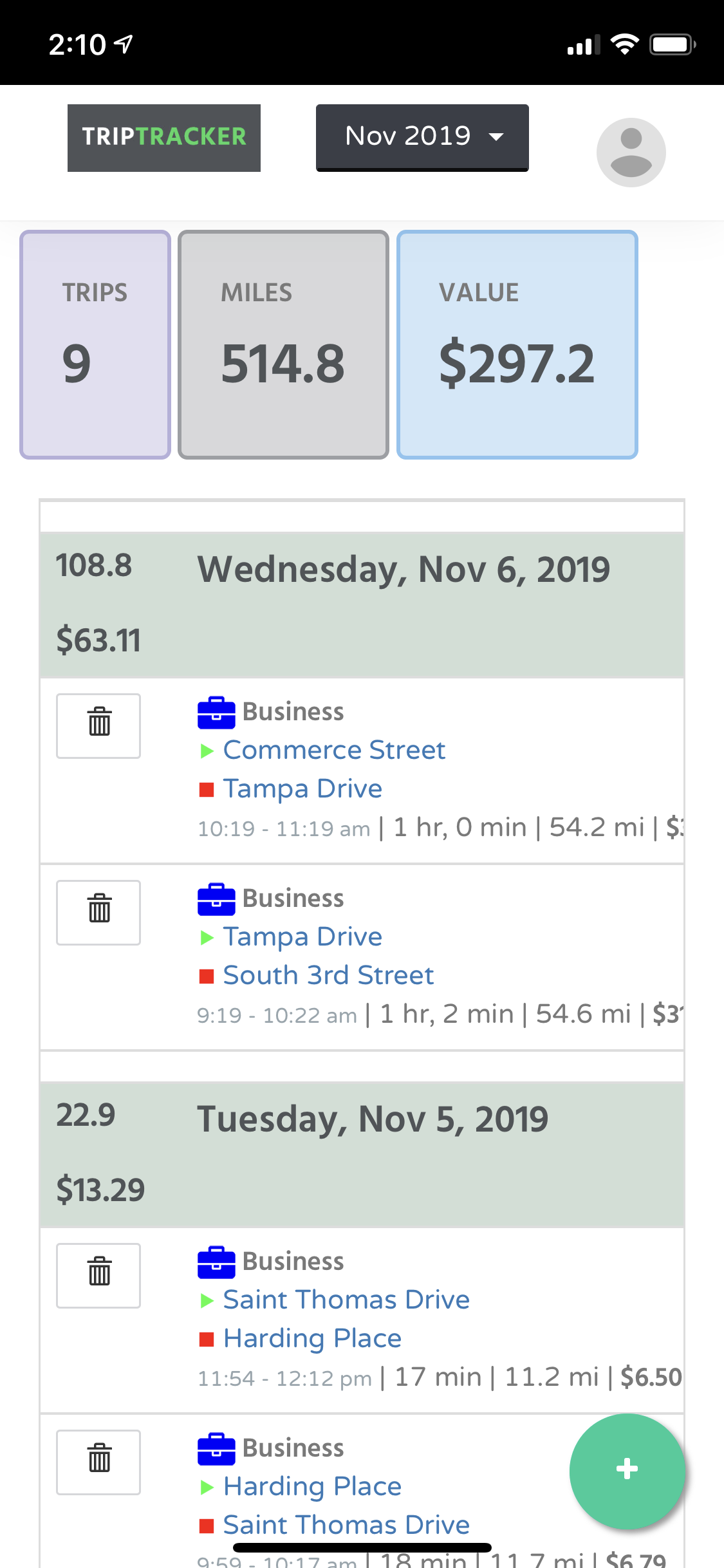 Mileage Tracker on Echo Auto gallery image