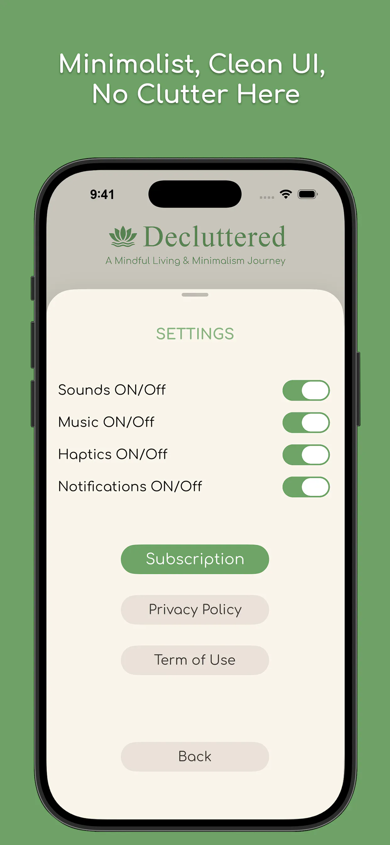 Decluttered gallery image