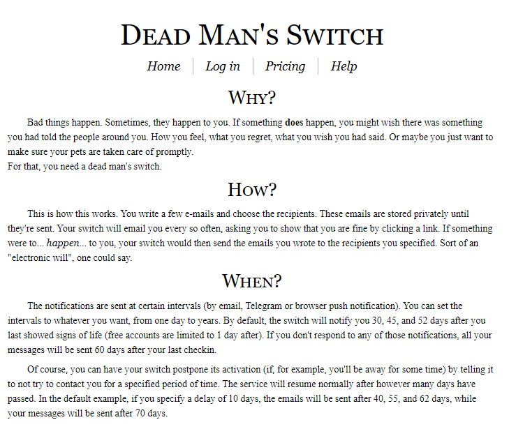 Dead Man's Switch gallery image