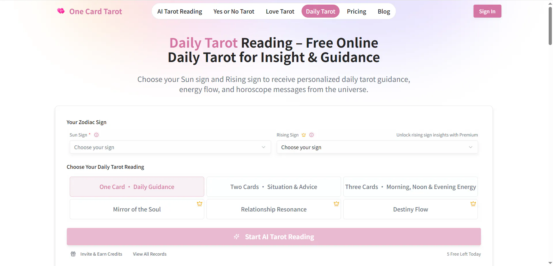 One Card Tarot gallery image