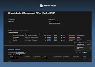 Ultimate PMO - Notion Template gallery image