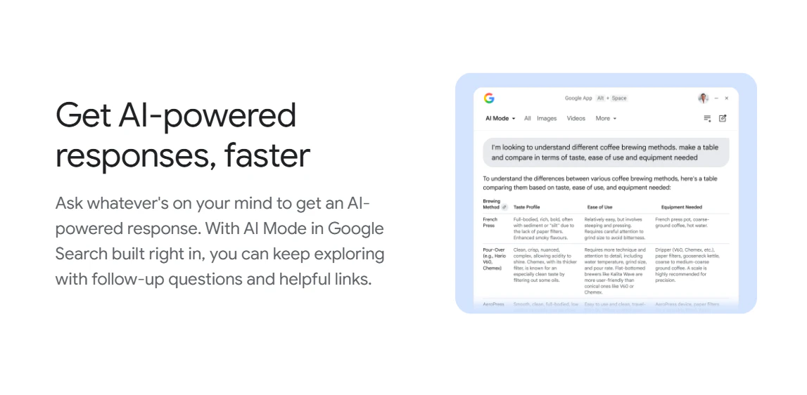 Google app for desktop screenshot 3