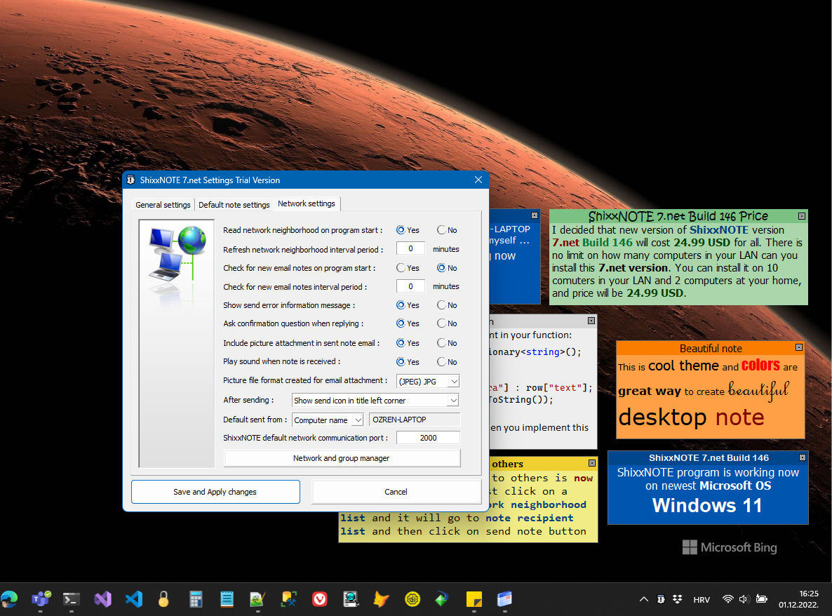 ShixxNOTE – Notes & LAN Messaging - Screenshot 5 showing product features and functionality