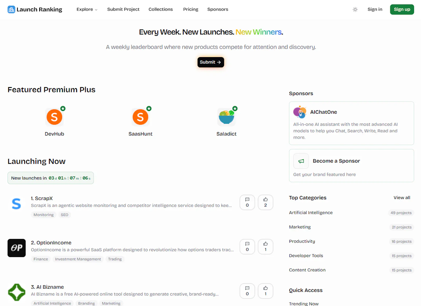 Launch Ranking screenshot 1