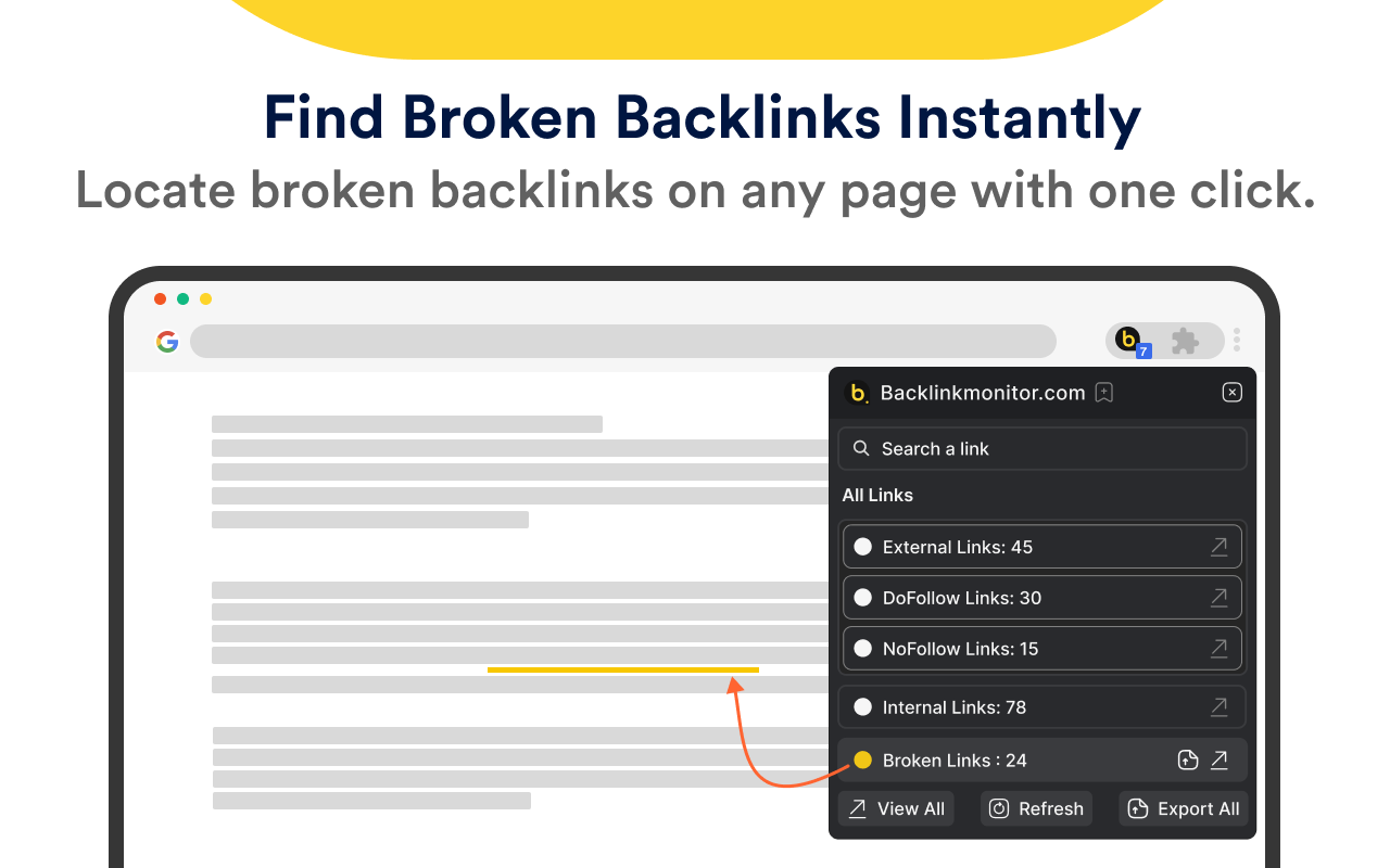 Link Checker par backlinkmonitor media 2