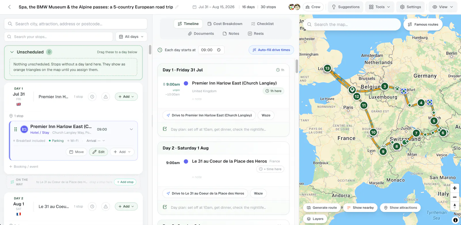 PlanYourRoadTrips screenshot 2