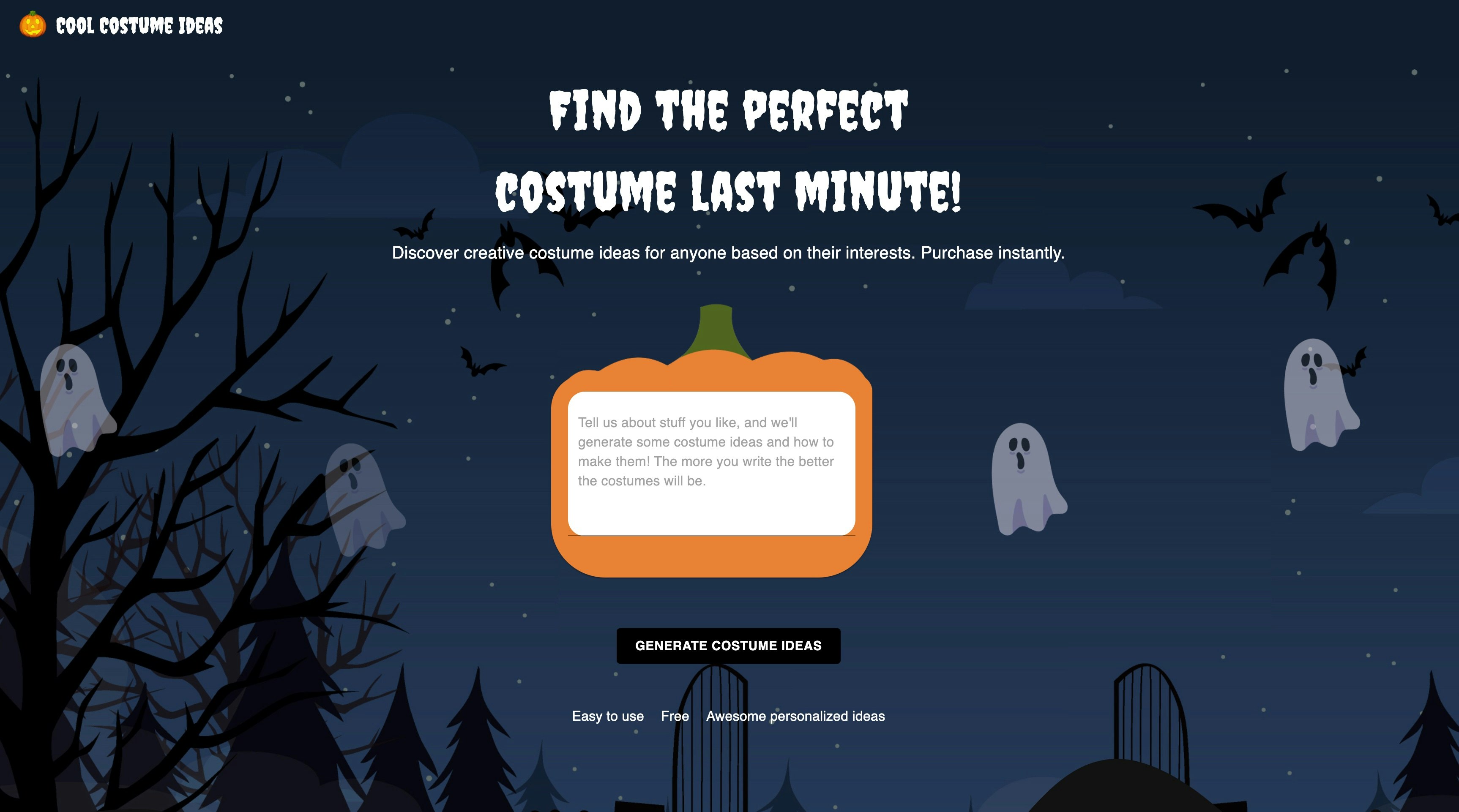 startuptile Cool Costume Ideas-Free AI-Powered Costume Ideas