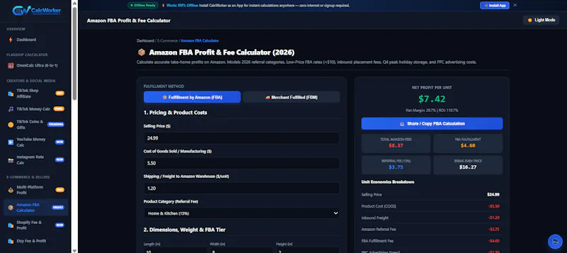 CalcWorker screenshot 3