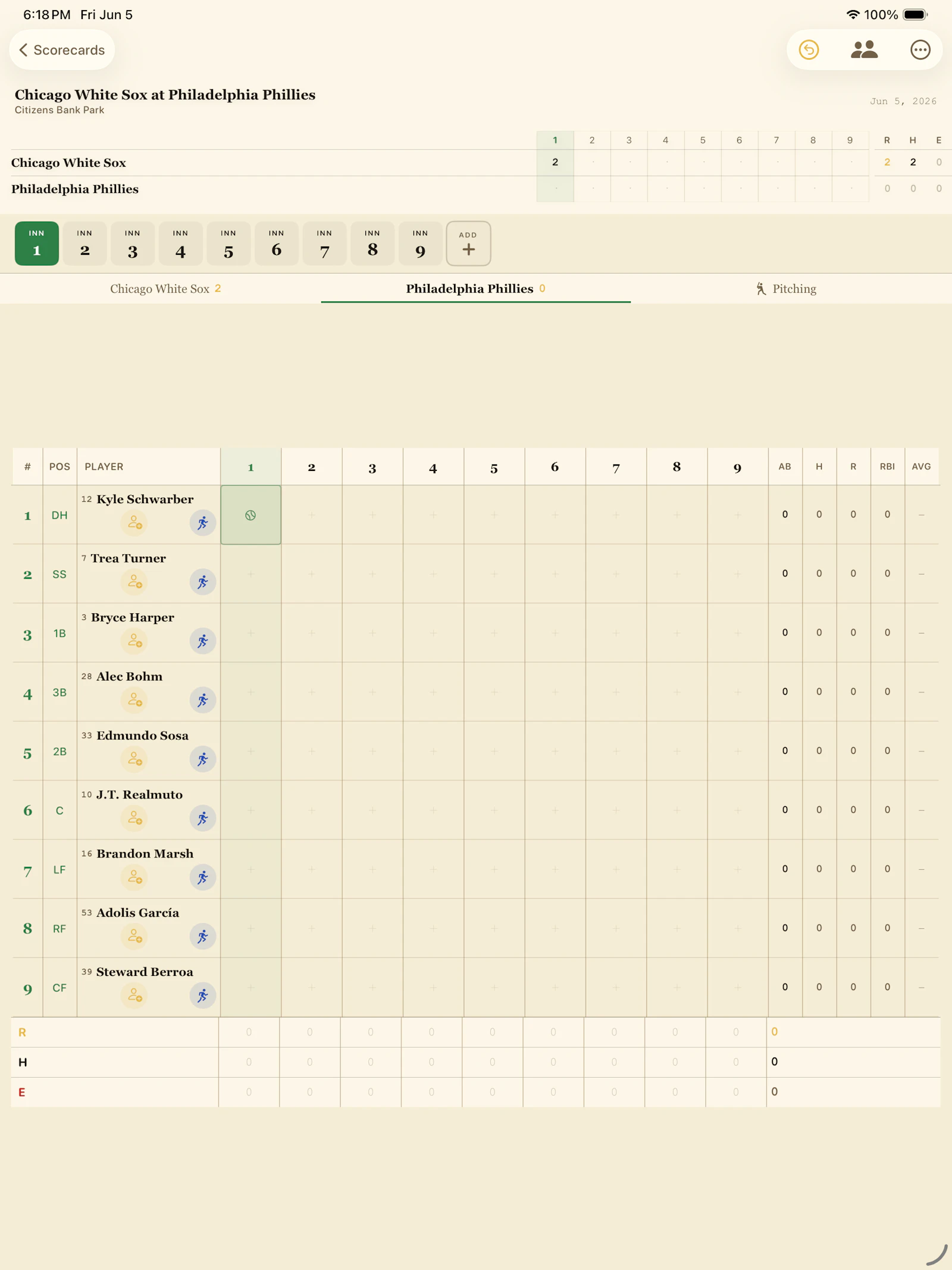Baseball Scorecard Classic screenshot 11