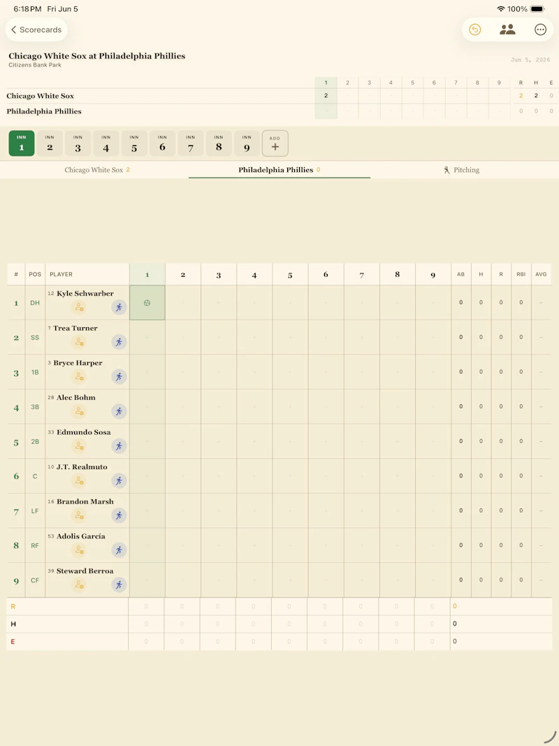 Baseball Scorecard Classic screenshot 11