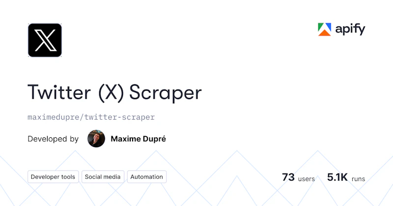 Twitter Scraper screenshot 1