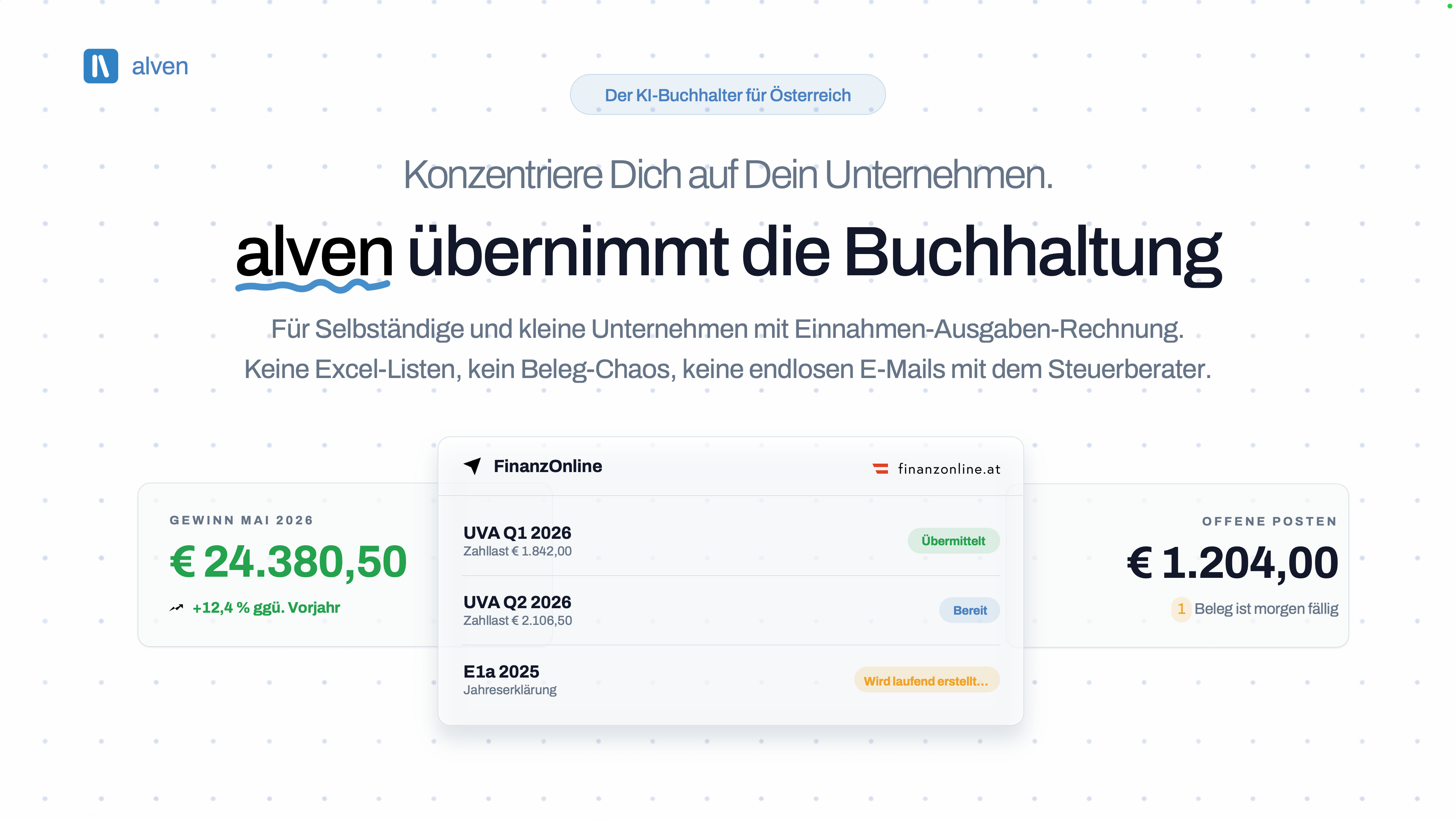 alven – der KI-Buchhalter für Österreich gallery image