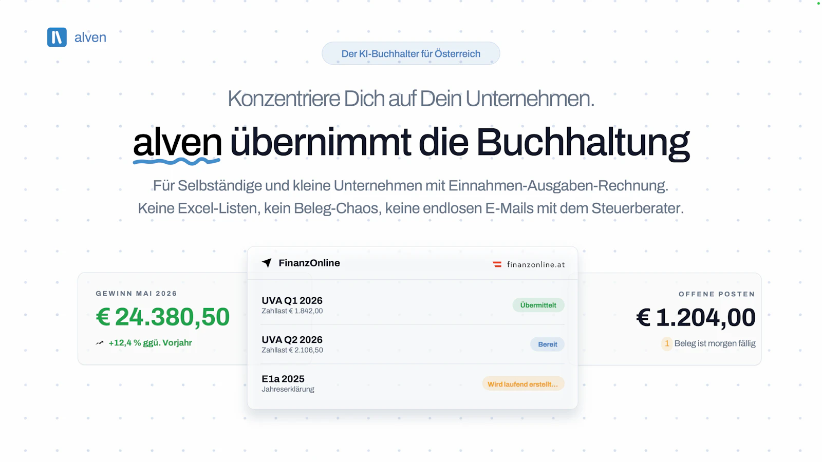 alven – der KI-Buchhalter für Österreich screenshot 1