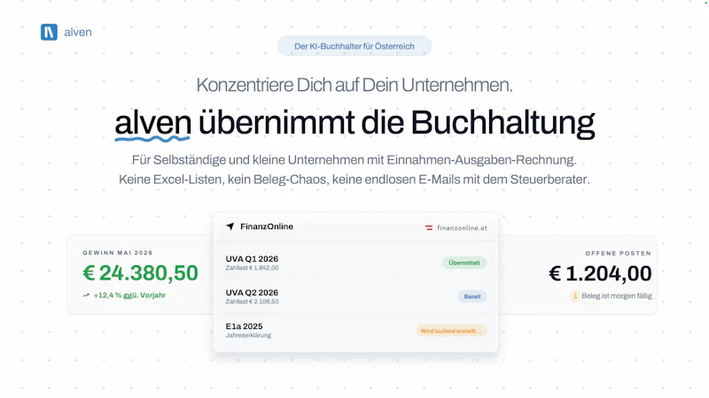 alven – der KI-Buchhalter für Österreich screenshot 1