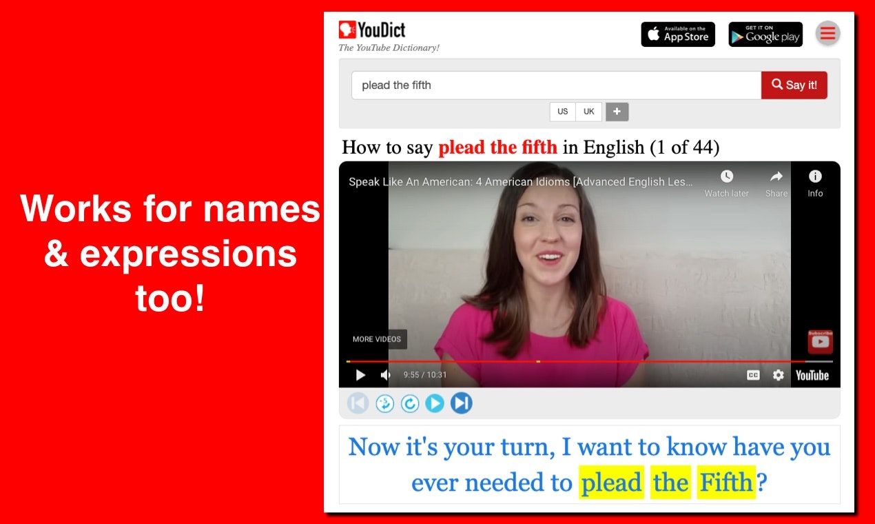YouDict - YouTube Dictionary gallery image