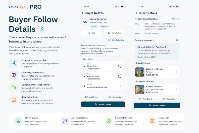 EmlakDiyo — Emlak CRM uygulaması screenshot 4