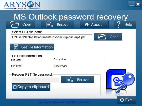 Aryson PST -wachtwoordherstel - Een krachtig hulpmiddel om vergeten Outlook PST -wachtwoorden te herstellen media 2