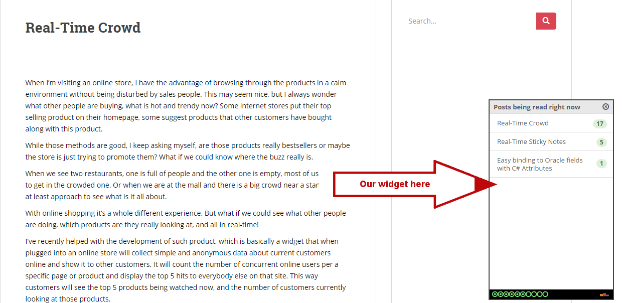 Real-Time crowd for WordPress/WooCommerce gallery image