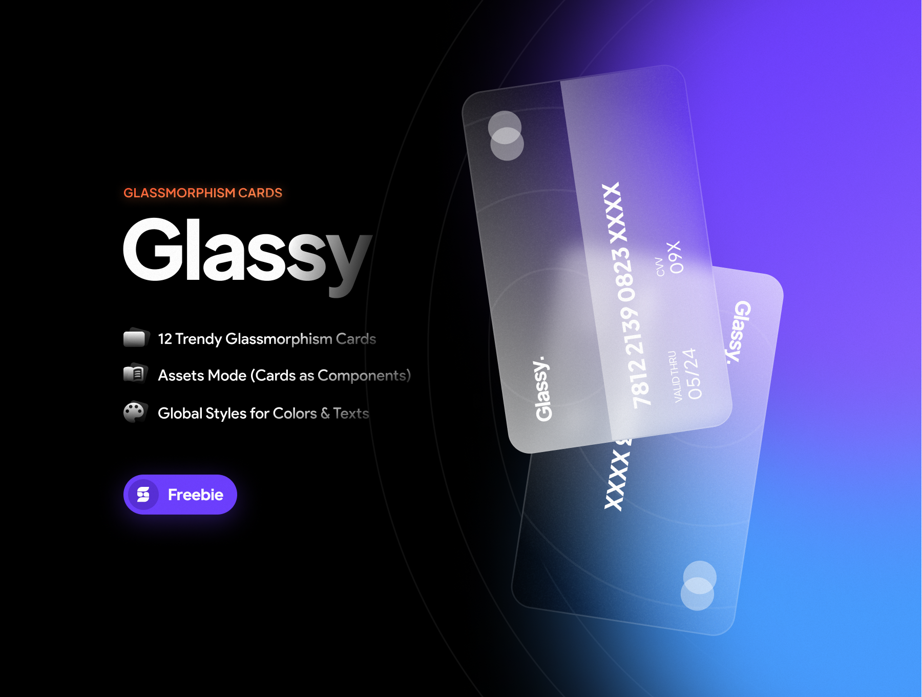 Glassy - Trendy Glassmorphism Cards gallery image