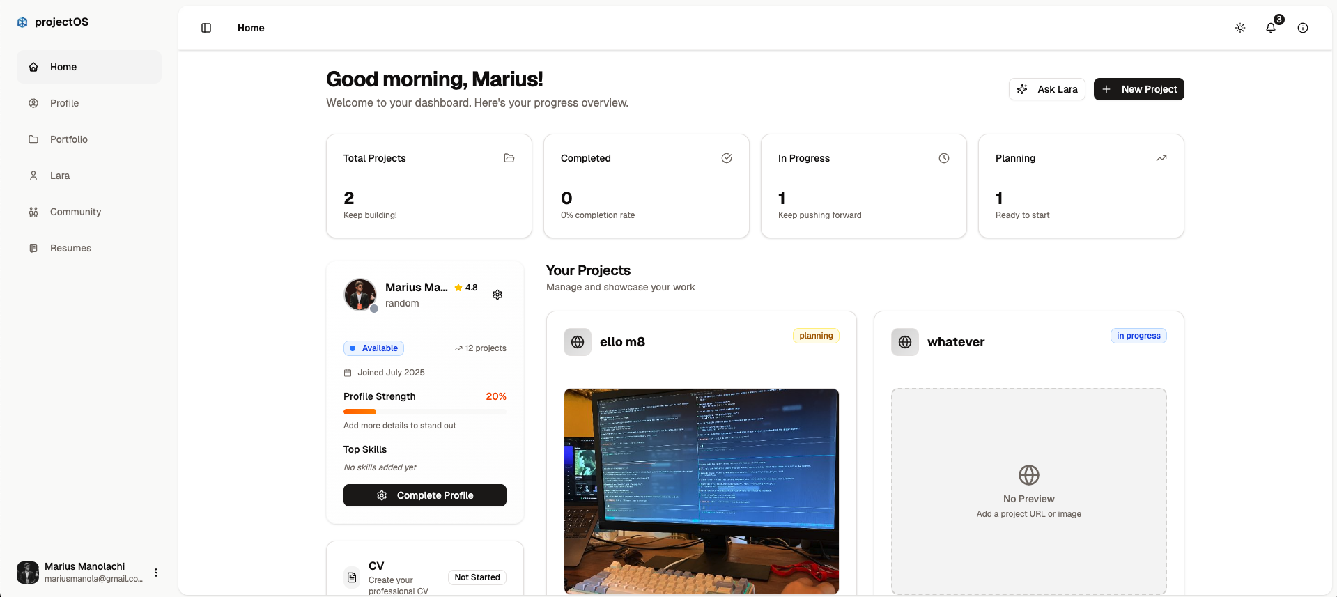 projectOS gallery image