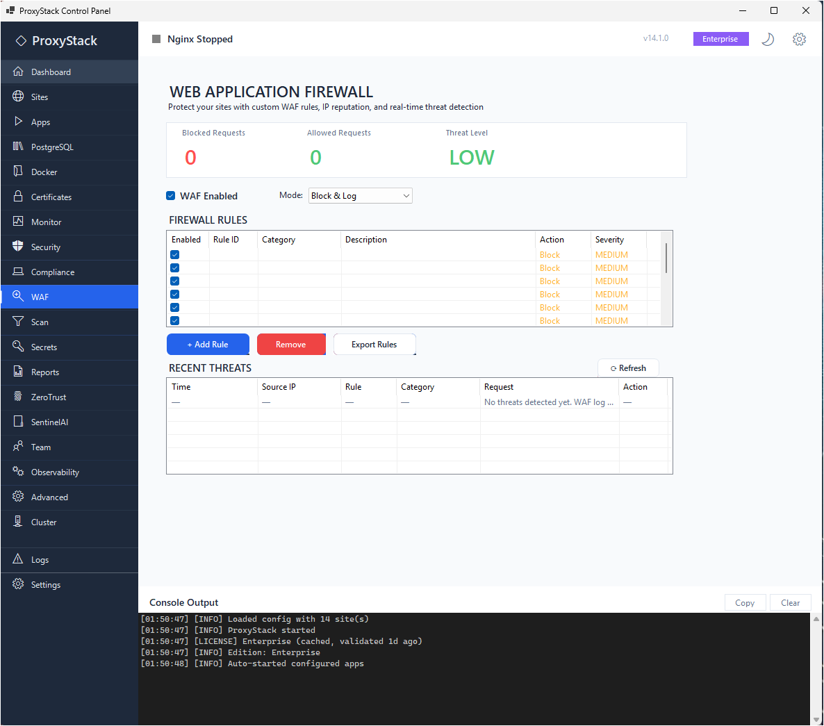 ProxyStack + SentinelAI - Screenshot 5 showing product features and functionality