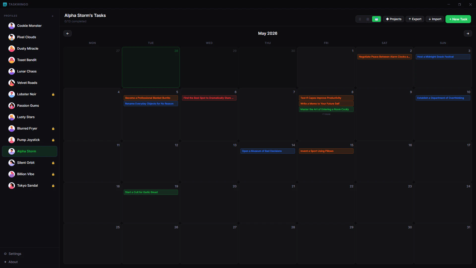Taskwingo screenshot 3