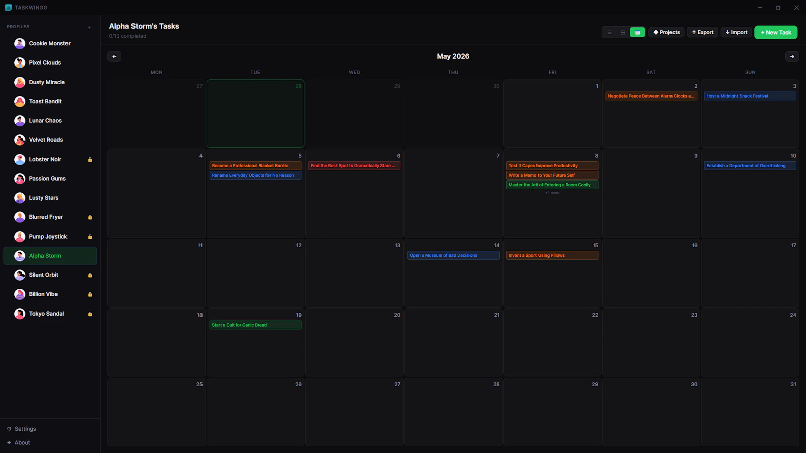 Taskwingo screenshot 4