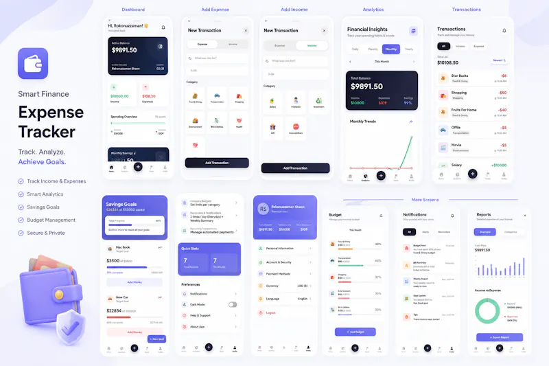 Walfy-Expense Tracker screenshot 1