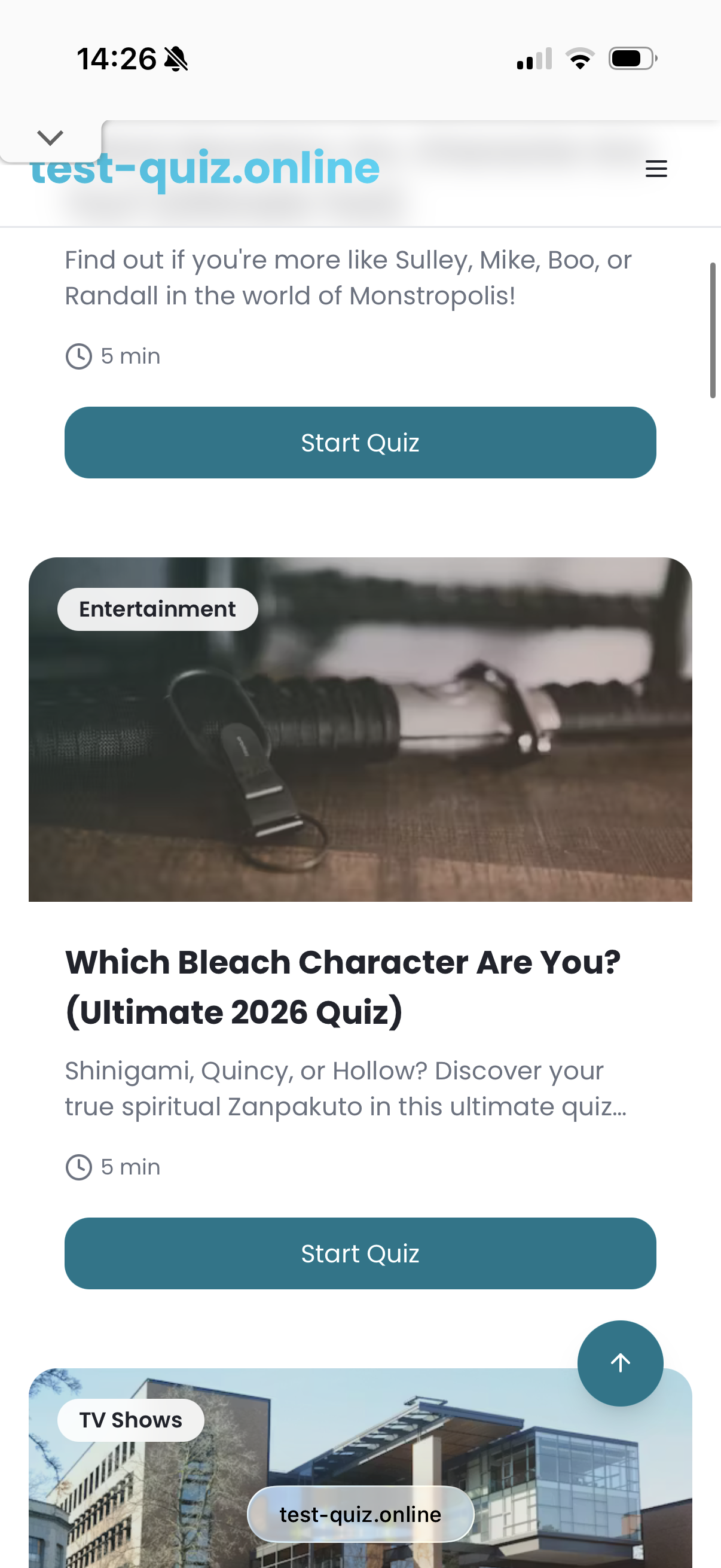Test Quiz Online - Screenshot 4 showing product features and functionality