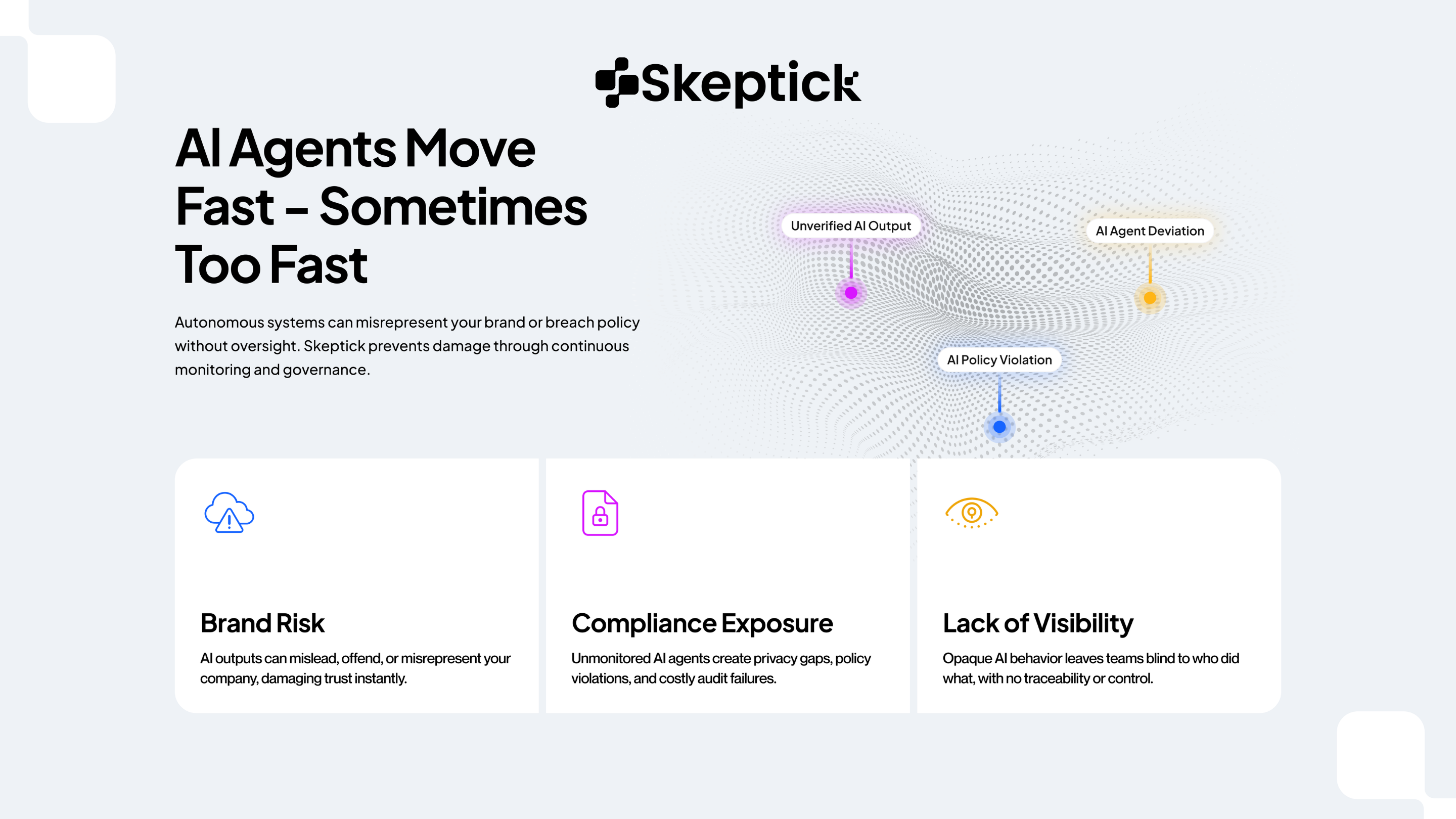 Skeptick AI — Agent Integrity Layer™ gallery image