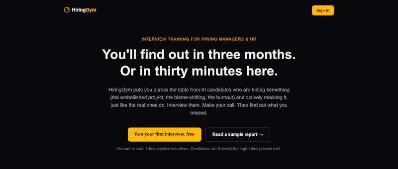 HiringGym screenshot 1