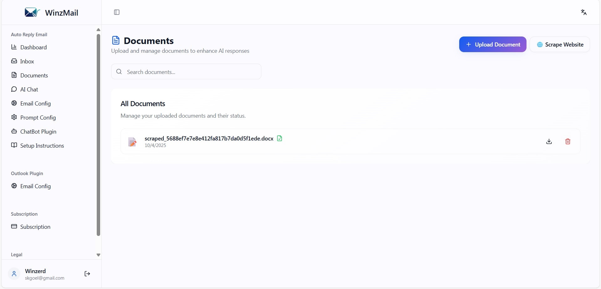 Média WinzMail - Bot AI de réponse automatisée aux e-mails du service client 4