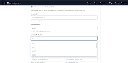 MENA Marketers - UTM Builder gallery image