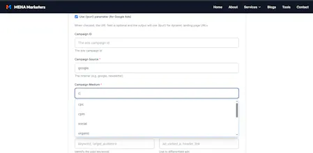 MENA Marketers - UTM Builder gallery image