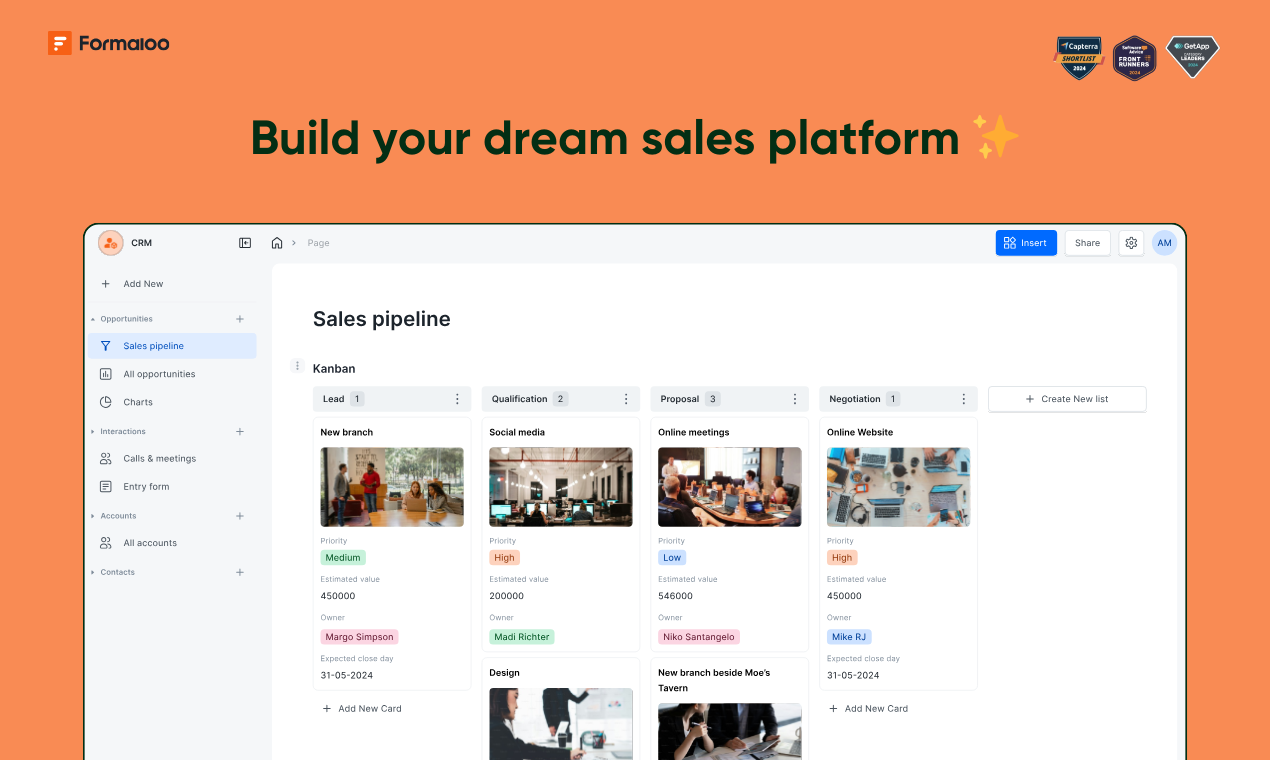 Formaloo Custom CRM media 1