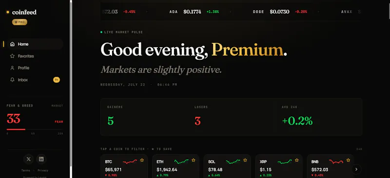 CoinFeed screenshot 2