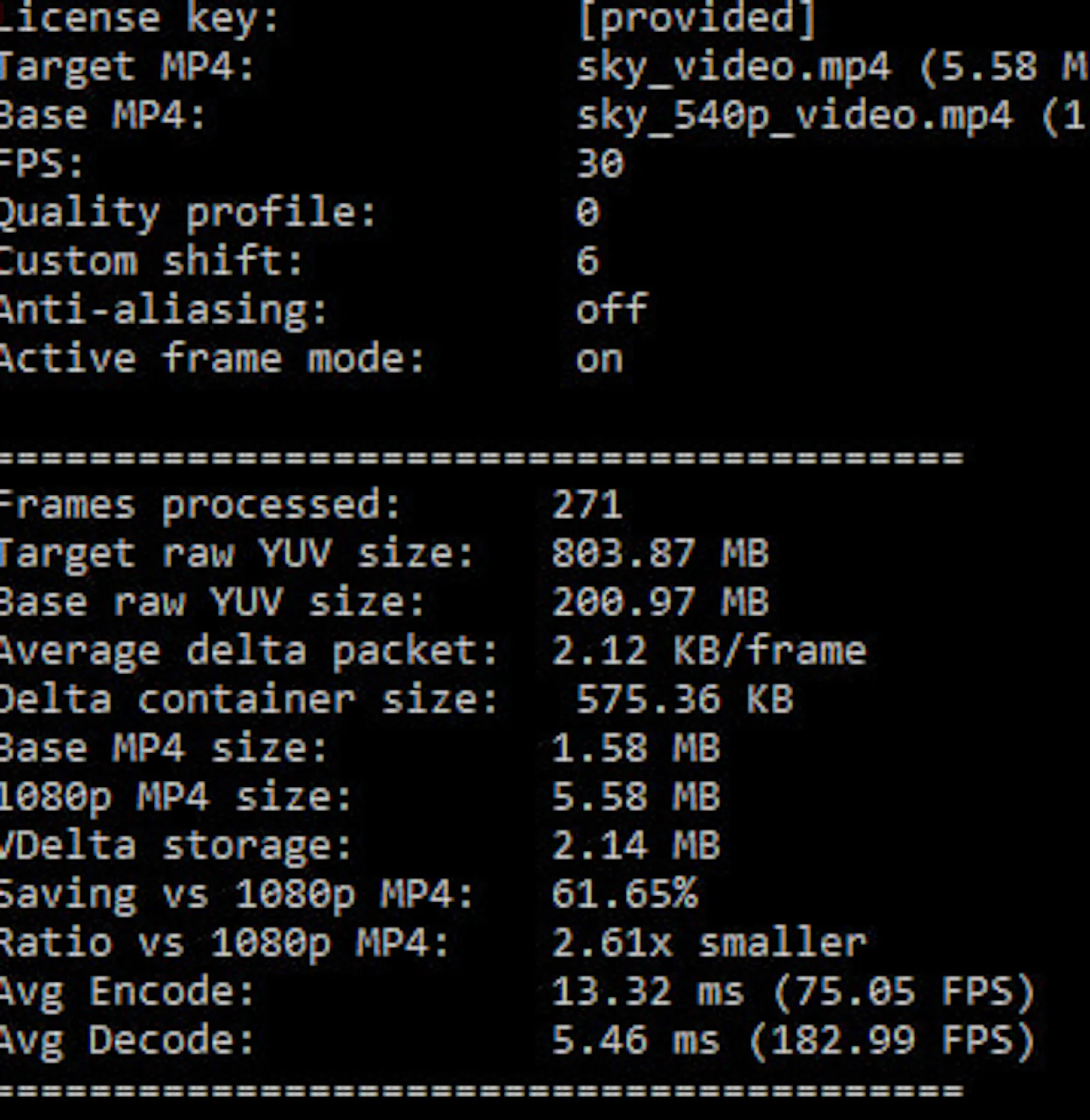 VDelta Codec SDK screenshot 1
