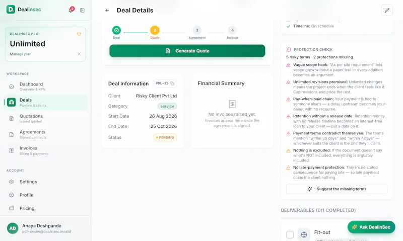 DealInSec screenshot 3