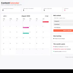 Social Media Planning Tracker