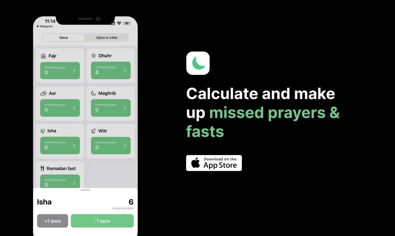 Полный мусульманский Dhikr & Dibbeter Tracker - Производительность iOS Мусульманский трекер Dhikr Castings Salah Two медиа 5