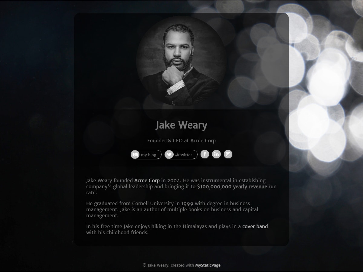 My Static Page gallery image