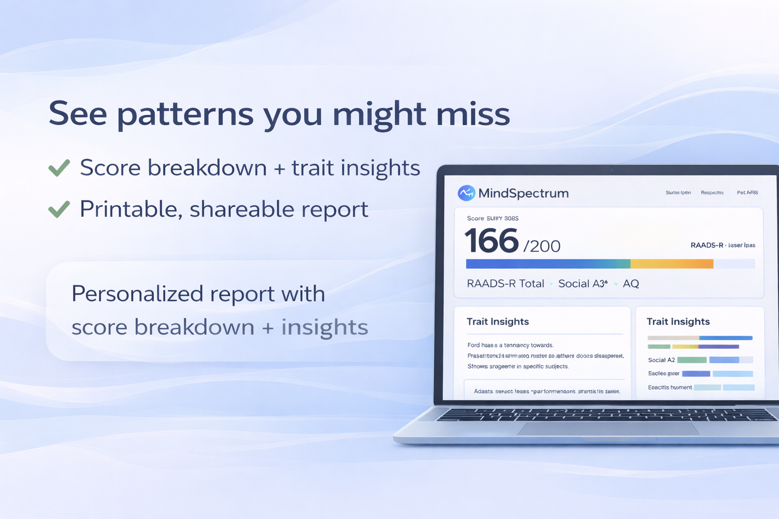 MindSpectrum - Screenshot 4 showing product features and functionality