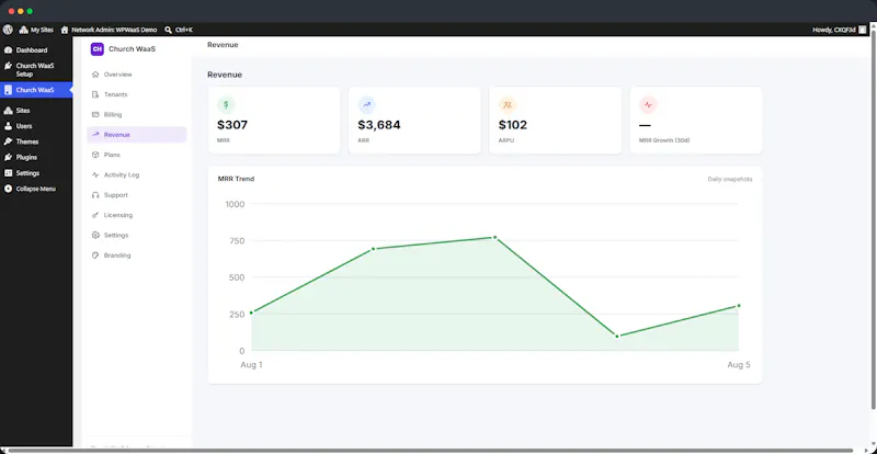 WPWaaS screenshot 12