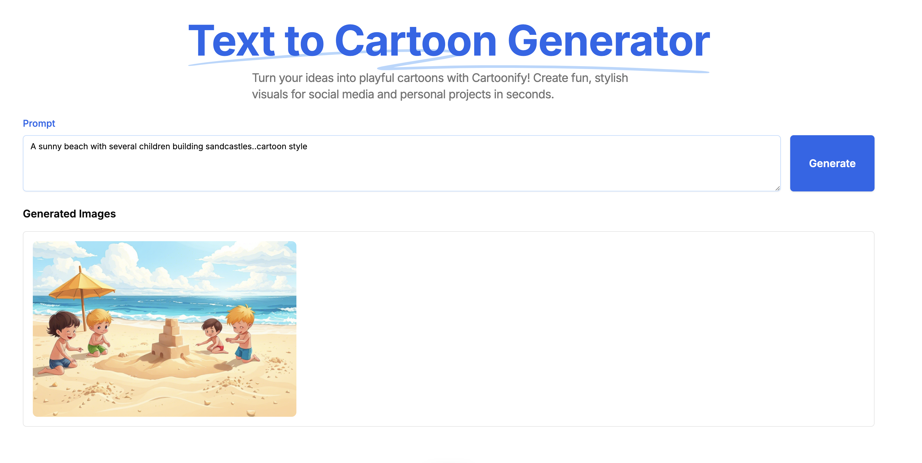 AI Cartoon Generator gallery image